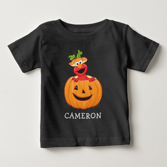 Elmo | Halloween Jack-O-Lantern T Shirt (Framsida)