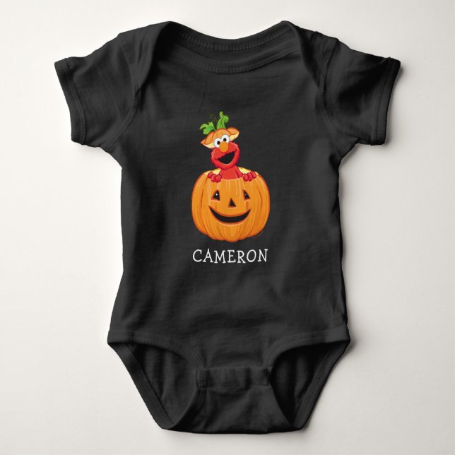 Elmo | Halloween Jack-O-Lantern T Shirt (Framsida)