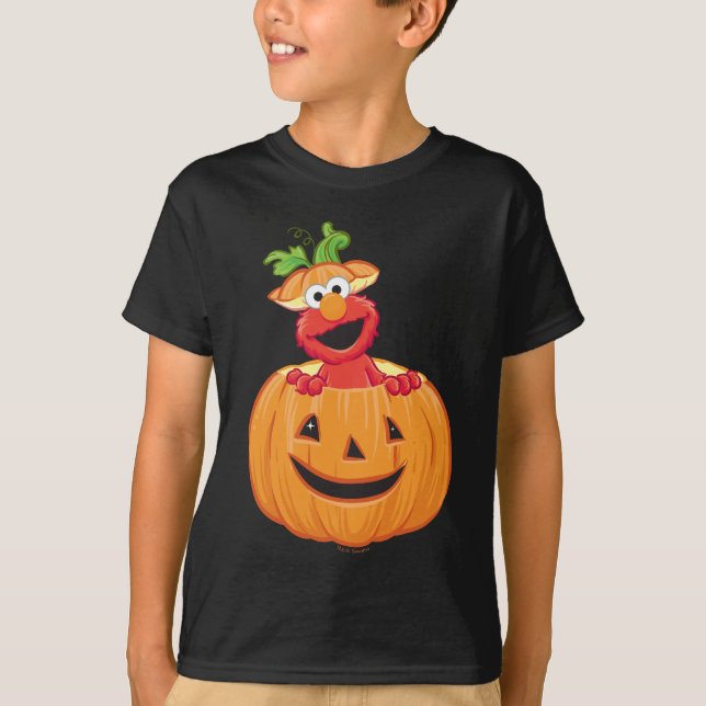 Elmo | Halloween Jack-O-Lantern T Shirt (Framsida)