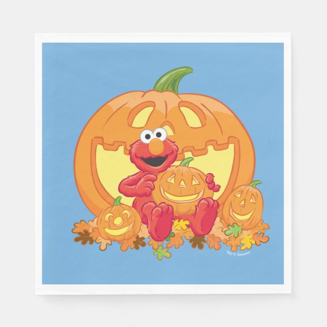 Elmo | Halloween Pumpkins Pappersservett (Framsidan)