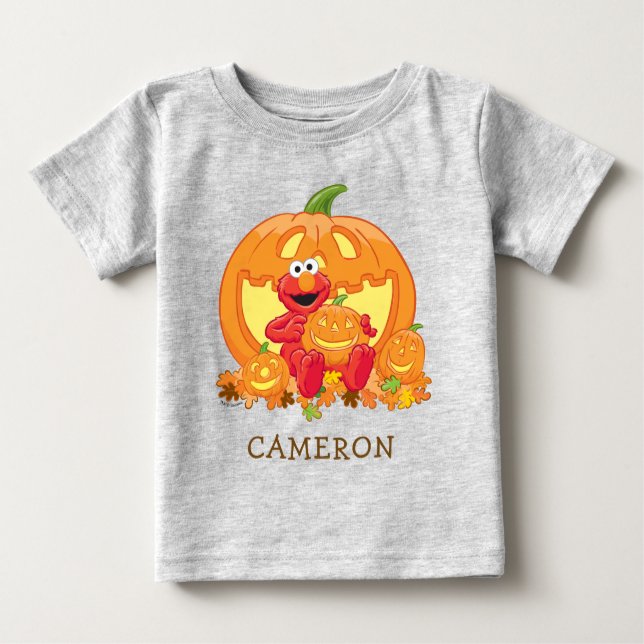 Elmo | Halloween Pumpkins T Shirt (Framsida)