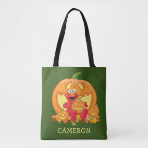 Elmo Halloween Pumpkins Tygkasse