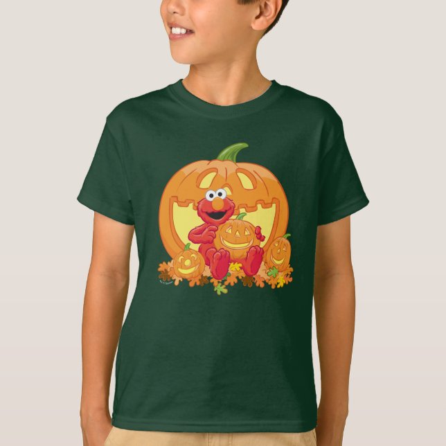 Elmo | Halloweens pumpor T Shirt (Framsida)
