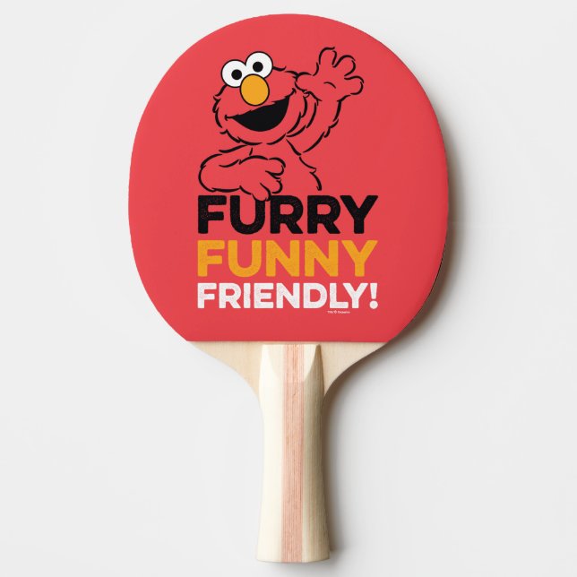 Elmo | Hårig funny Friendly Pingisracket (Framsidan)
