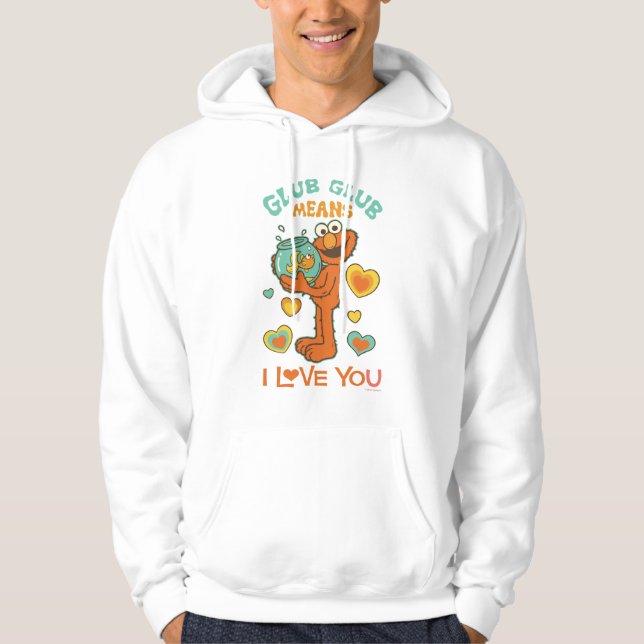 Elmo Holding sin Pet Goldfish Hoodie (Framsida)