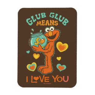 Elmo Holding sin Pet Goldfish Magnet
