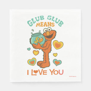 Elmo Holding sin Pet Goldfish Pappersservett