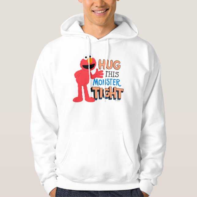 Elmo | Hugga den här monstertråden Hoodie (Framsida)