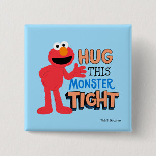 Elmo Hugga den här monstertråden Knapp