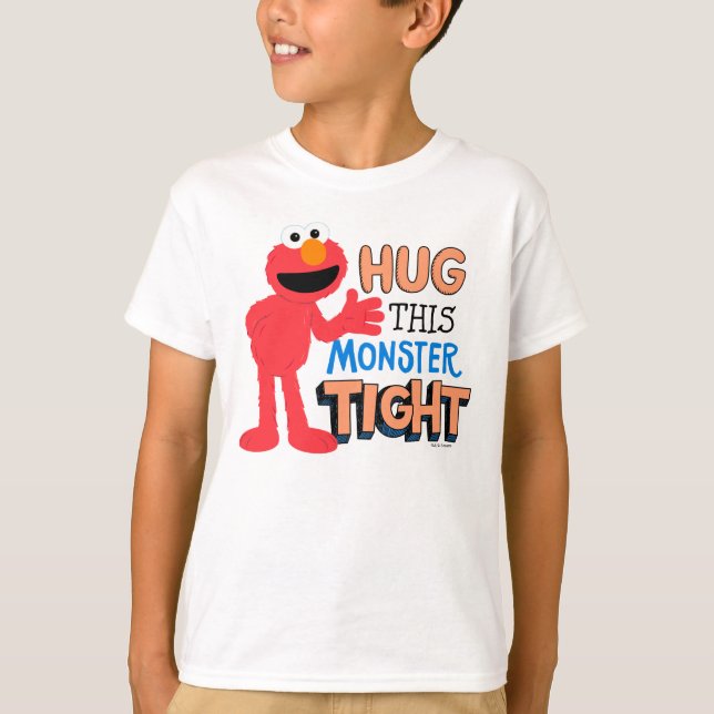 Elmo | Hugga den här monstertråden T Shirt (Framsida)