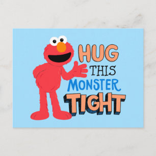 Elmo Hugga den här monstertråden Vykort