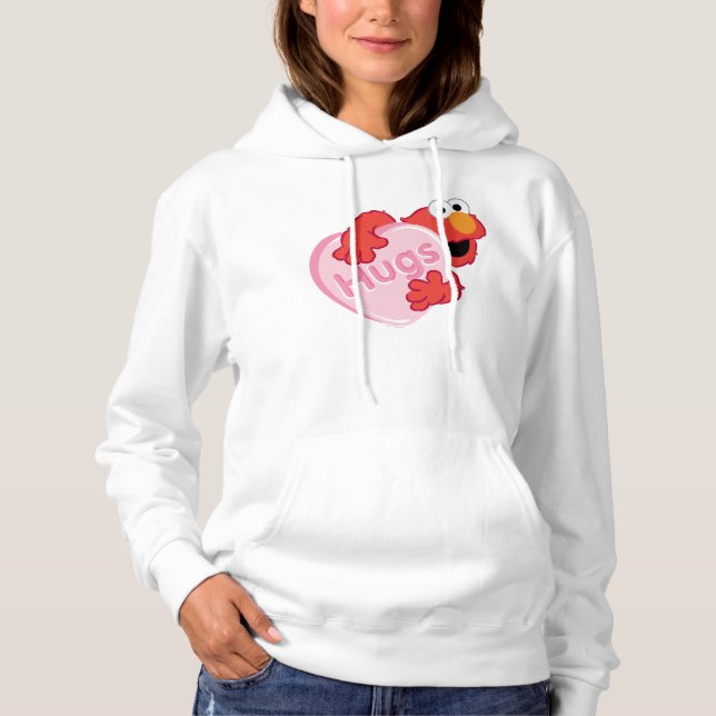 Elmo "Hugs" Valentine Heart Candy T Shirt (Framsida)