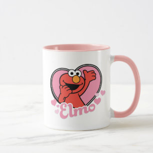 Elmo i Heart Valentine Mugg