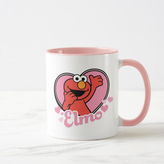 Elmo i Heart Valentine Mugg (Höger)