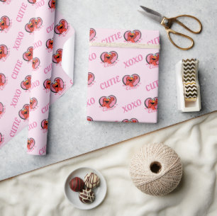 Elmo i Heart Valentine Presentpapper