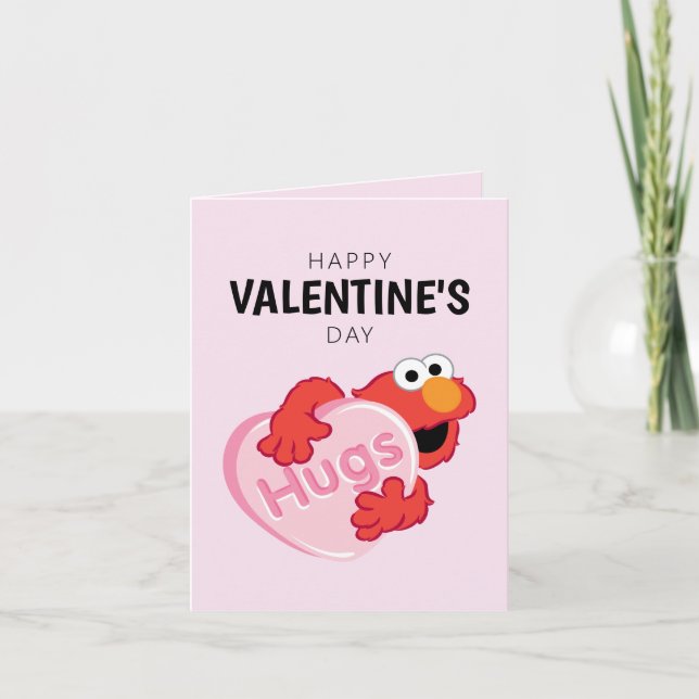Elmo i hjärtans dag valentin anteckningskort (Framsida)