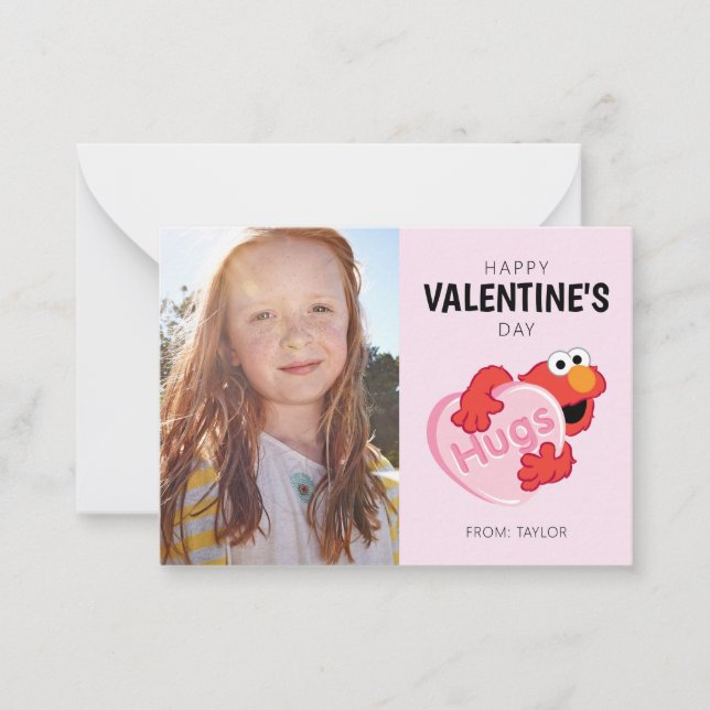 Elmo i hjärtans valentin anteckningskort (Framsida)