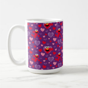 Elmo Kärlek You Valentine Day Mönster Kaffemugg