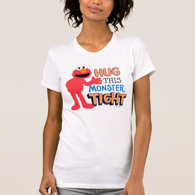 Elmo | Krama den här odjuret hårt T Shirt (Framsida)