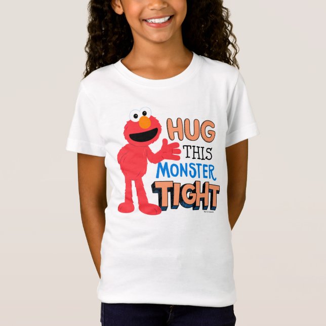 Elmo | Krama monstret hårt T Shirt (Framsida)