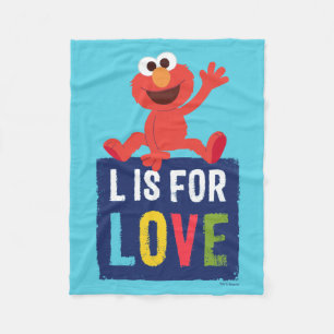 Elmo L är avsett för Kärlek Fleecefilt