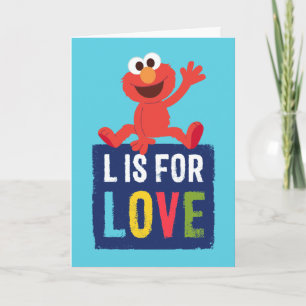 Elmo L är avsett för Kärlek Kort