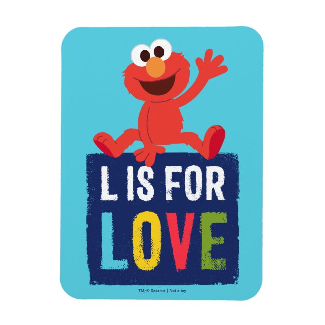 Elmo | L är avsett för Kärlek Magnet (Vertikal)