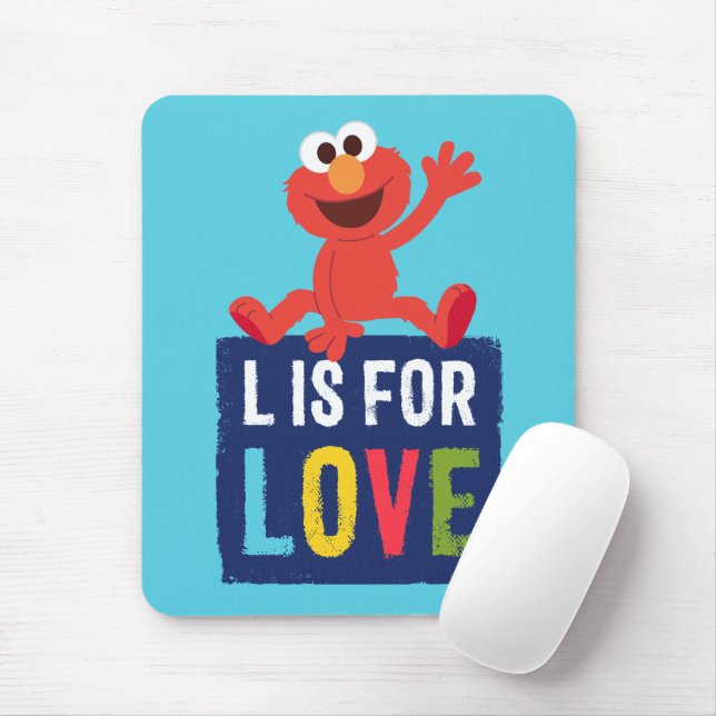 Elmo | L är avsett för Kärlek Musmatta (Med mus)