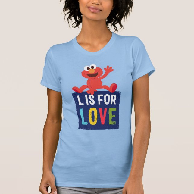 Elmo | L är avsett för Kärlek T Shirt (Framsida)