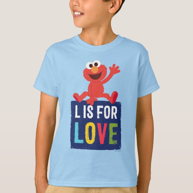 Elmo | L är avsett för Kärlek T Shirt (Framsida)