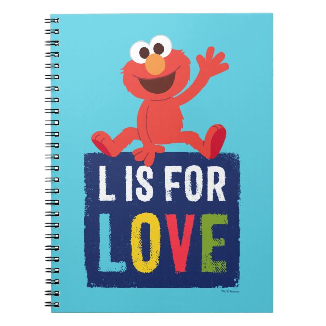 Elmo | L är för kärlek Anteckningsbok (Framsidan)