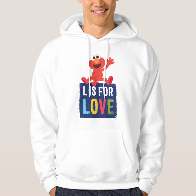 Elmo | L är för kärlek Hoodie (Framsida)