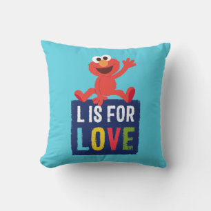 Elmo L är för kärlek Kudde