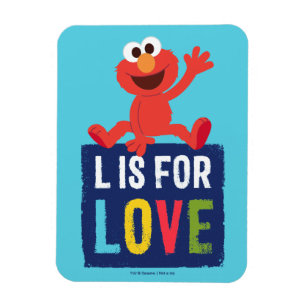 Elmo L är för kärlek Magnet