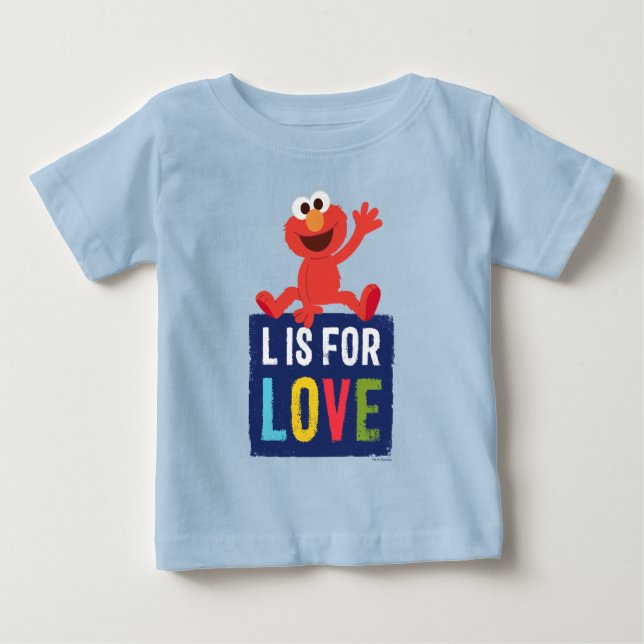 Elmo | L är för kärlek T Shirt (Framsida)