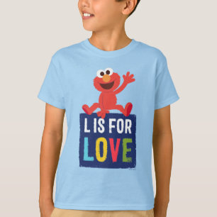 Elmo   L är för kärlek T Shirt