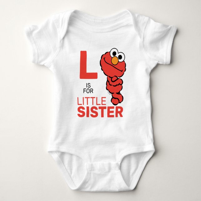 Elmo | L är för Little Sister T Shirt (Framsida)