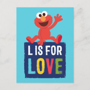 Elmo   L står för kärlek Vykort