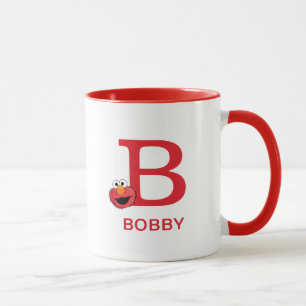 Elmo Lägg till ditt namn och Monogram B Mugg