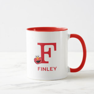 Elmo Lägg till ditt namn och Monogram F Mugg