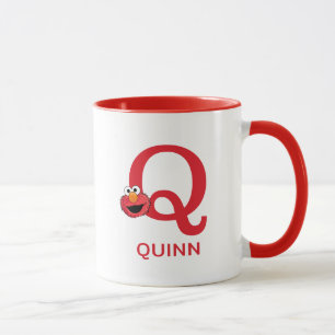 Elmo Lägg till ditt namn och Monogram Q Mugg