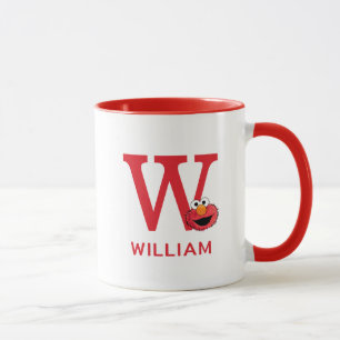 Elmo Lägg till ditt namn och Monogram W Mugg