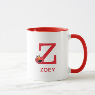Elmo Lägg till ditt namn och Monogram Z Mugg