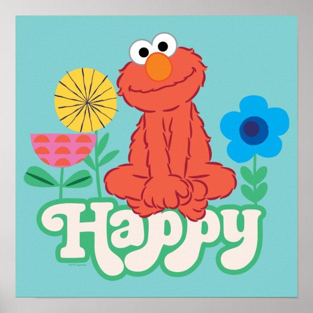 Elmo Lycklig! Poster (Framsidan)