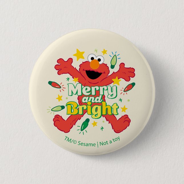 Elmo | Merry och Bright Knapp (Framsida)