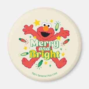 Elmo   Merry och Bright Magnet
