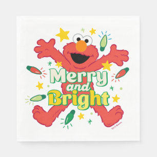 Elmo   Merry och Bright Pappersservett