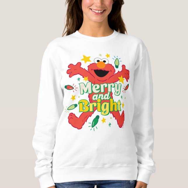 Elmo | Merry och Bright T Shirt (Framsida)