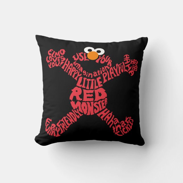 Elmo Mönster Fill Kudde (Framsida)