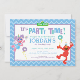 Elmo och Abby Birthday Inbjudningar